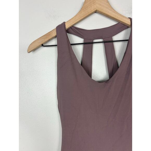 Athleta Transcend Bodysuit 7/8 Smokey Rose Sz MP Athleisure - Picture 4 of 12